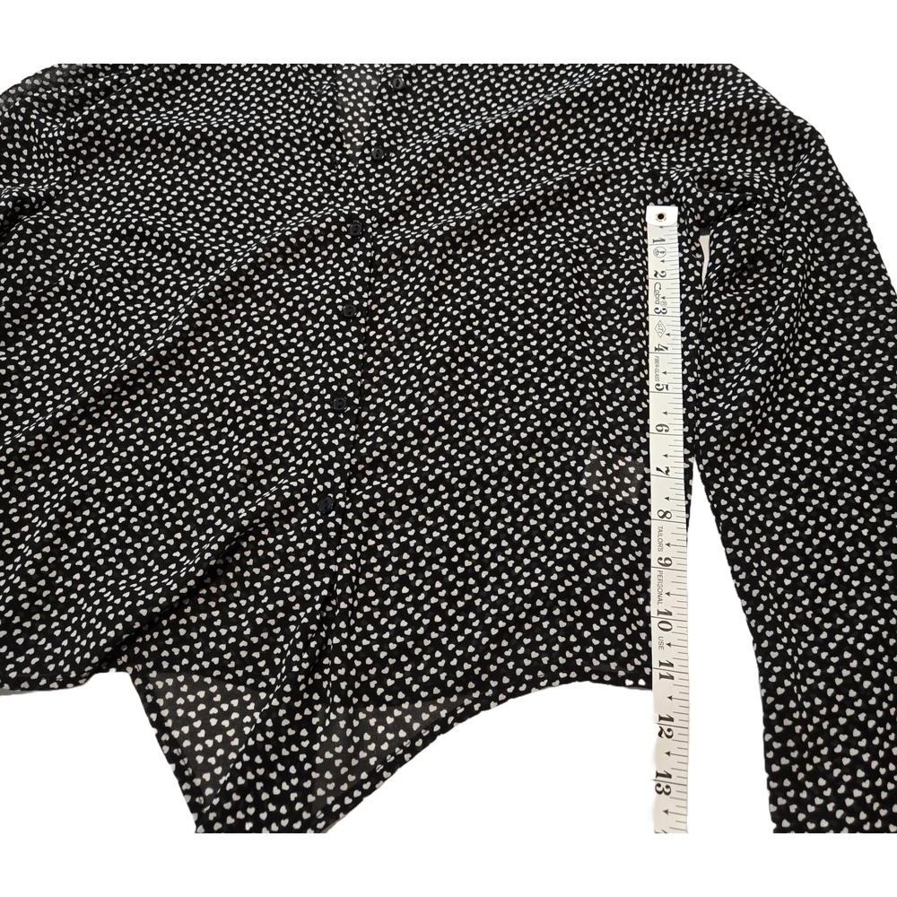 Black and White Polka Dot Blouse - Picture 5 of 13
